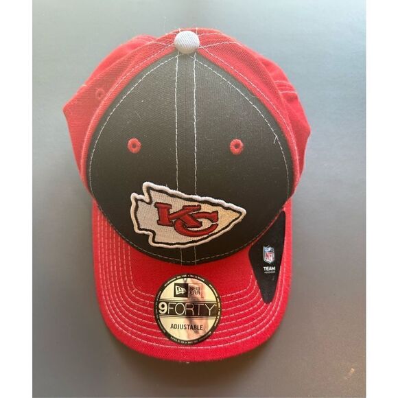 KANSAS CITY CHIEFS MENS BLACK CLASSIC 39THIRTY FLEX HAT - Picture 1 of 7